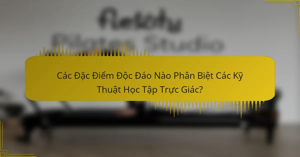 Các Đặc Điểm Độc Đáo Nào Phân Biệt Các Kỹ Thuật Học Tập Trực Giác?